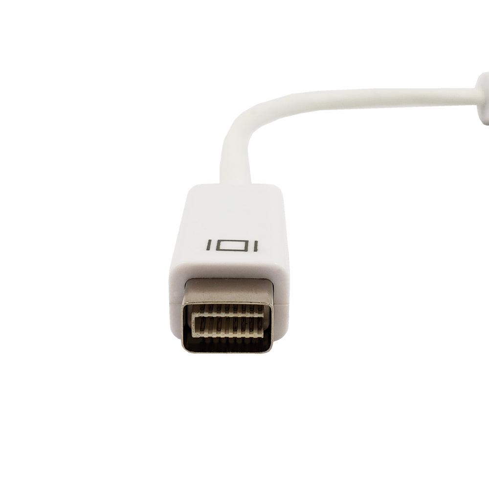 6 inch Mini DVI Male to DVI Female Adapter - White - Image 2