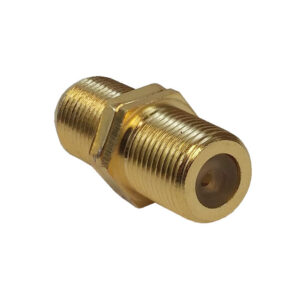 F-Type Female to Female Bulkhead, Gold Plated (1Ghz insert)