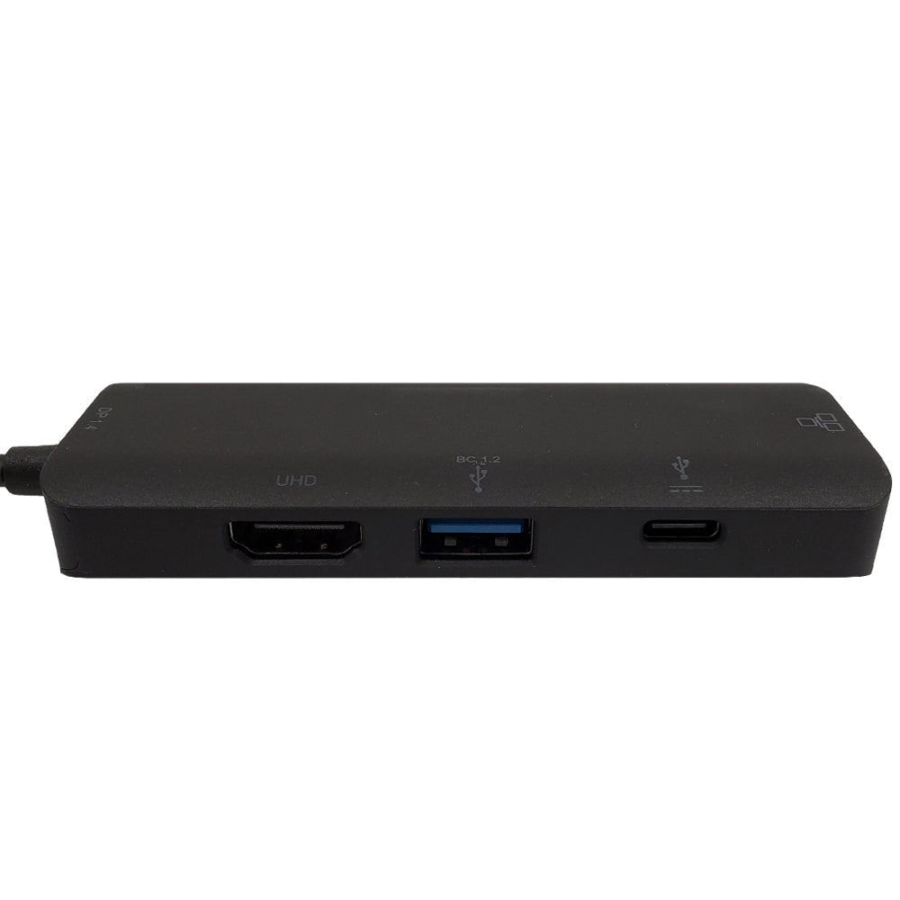 USB 3.1 Type-C to HDMI, USB-A 3.0, USB Type-C, RJ45 - DP 1.4 Alt Mode - Black - Image 2