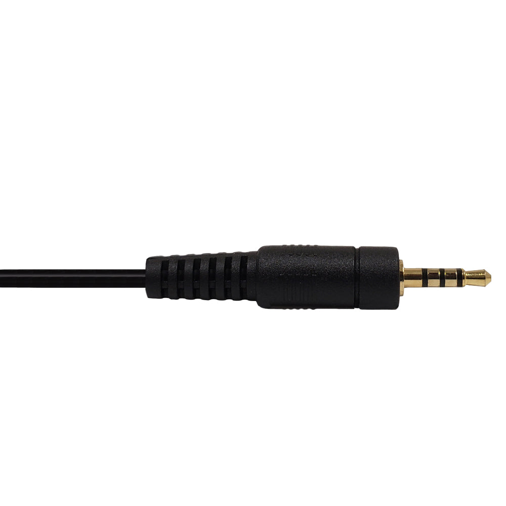 2.5mm 4C Male to Female Cable - Riser Rated CMR/FT4 - Black - Image 2