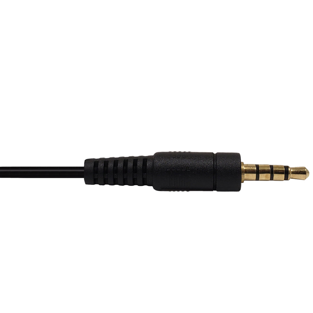 3.5mm 4C Male to Female Cable - Riser Rated CMR/FT4 - Black - Image 2