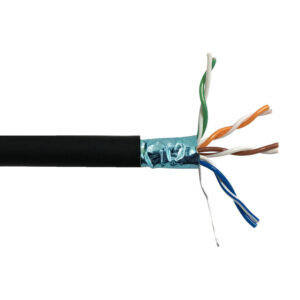 1000ft 4 Pair CAT5E 350Mhz Shielded FTP FT6/CMP Bulk Cable