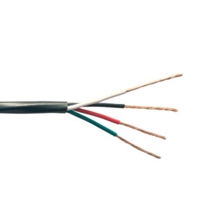 1000ft 4C 18AWG Stranded Control Cable - CMR - Black