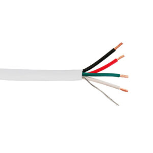 1000ft 4C 18AWG Stranded Control Cable - CMP Unshielded - White