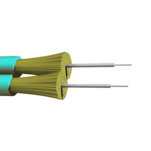 OM4 Multimode 50 Micron Duplex Fiber Zip Cord - 2mm Jacket - LSZH/OFNR Fiber Bulk Cable (per meter) - 2-strand