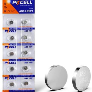 Button Cell 1.5V LR521 Alkaline Batteries (10 pack)