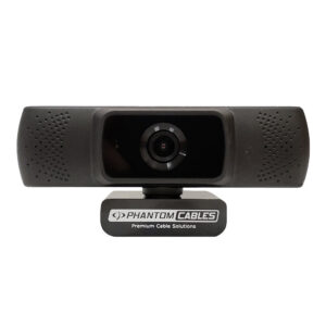 Phantom Cables Webcam 1920x1080p @30fps with Microphone - USB 2.0 6ft Cable - Black