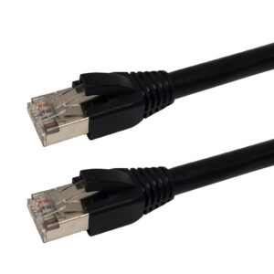 RJ45 CAT5E Shielded FTP Outdoor UV Direct Burial Cable - Black