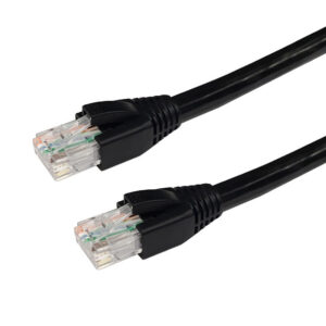 RJ45 CAT6A UTP Outdoor UV Direct Burial Cable - Black