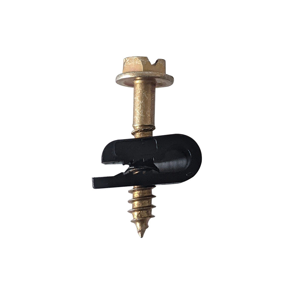 Cable/Ground Wire Clips - Screw Down - Black - Pack of 100 - Image 2