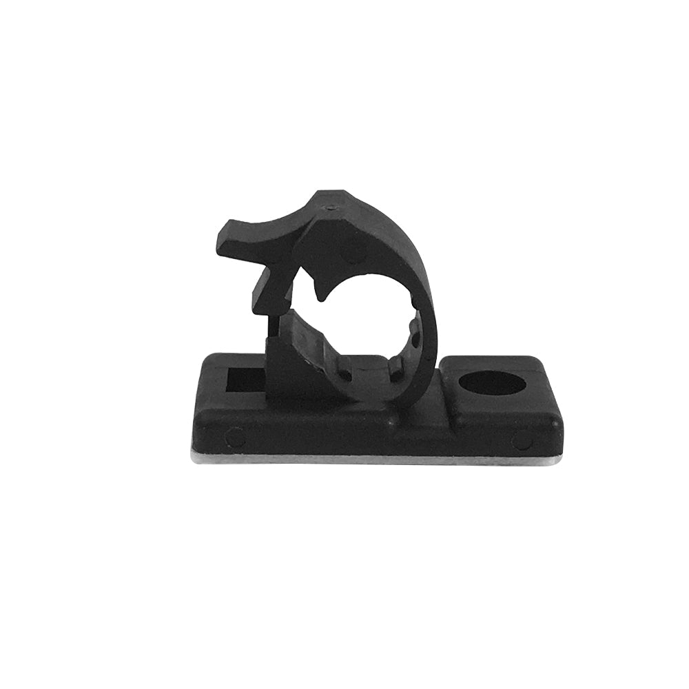 Cable Clamp, 5.5mm OD Cable, Self-Adhesive or Screw-Down - Black - Pack of 100 - Image 2