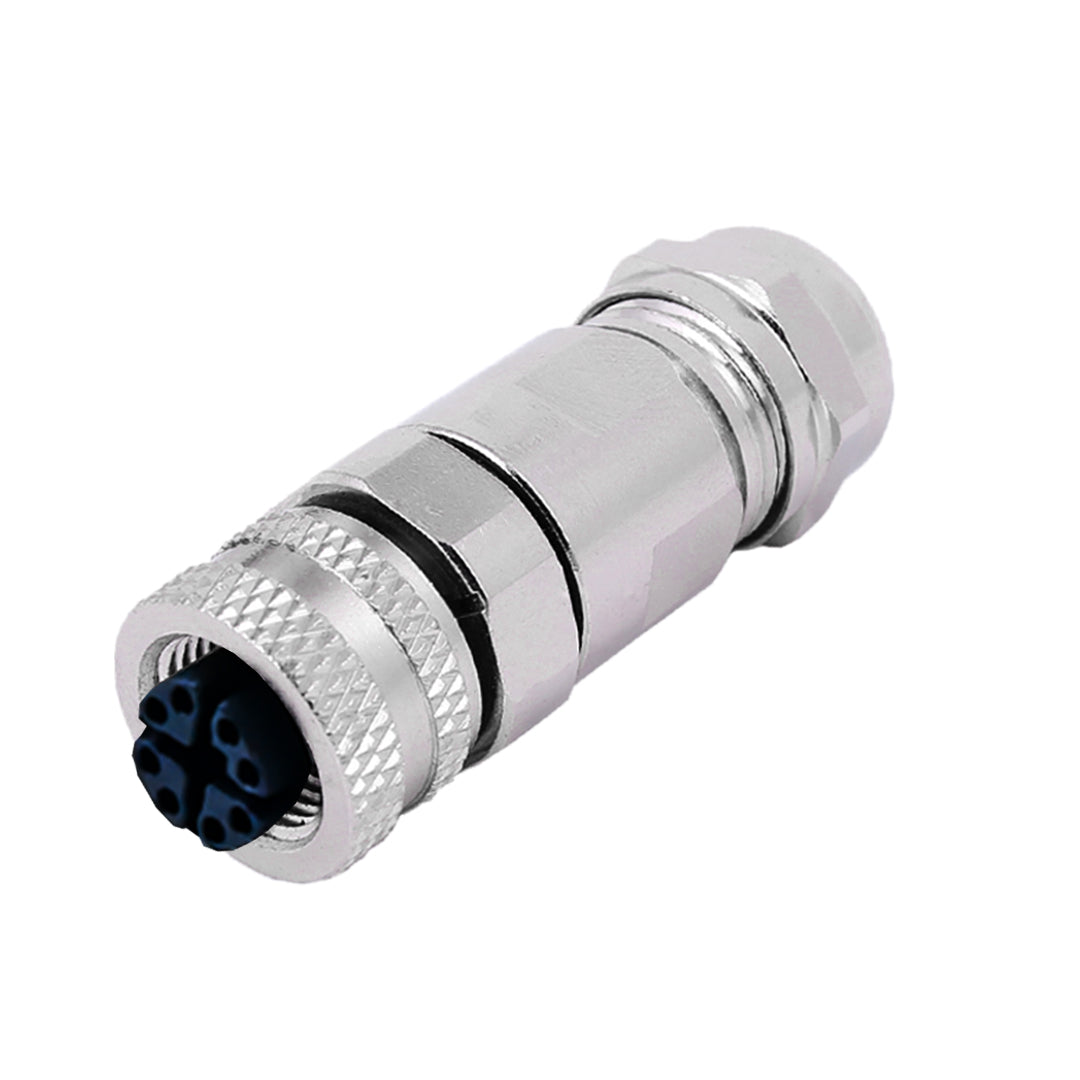 M12 8-pin X-Code Female Connector