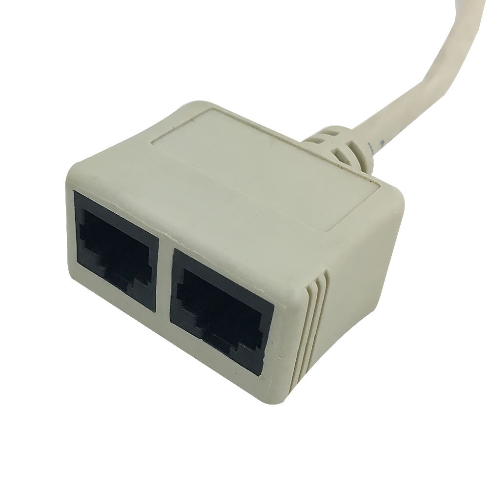 6 inch Cat 5e RJ45 Tee Adapter (2x RJ45 Female, 1x RJ45 Male) - Image 2