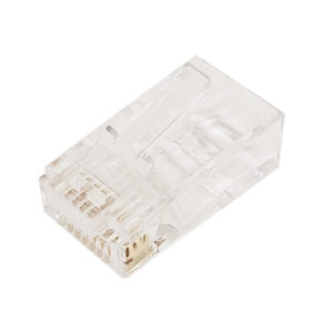 RJ45 Cat5e/Cat6 Pass-Through Plug (Solid or Stranded) (8P 8C) - Pack of 50