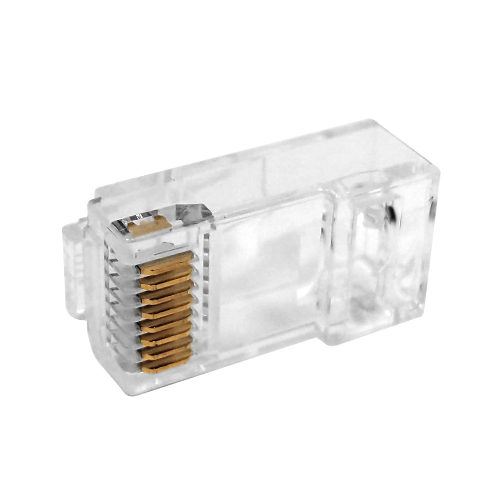RJ45 2 Piece Cat6 Plug for Round Cable (Solid or Stranded) (8P 8C) - Pack of 50 - Image 2
