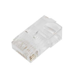 RJ45 Cat5e Plug with Snagless Tab for Stranded Round Cable (8P 8C) - Pack of 50