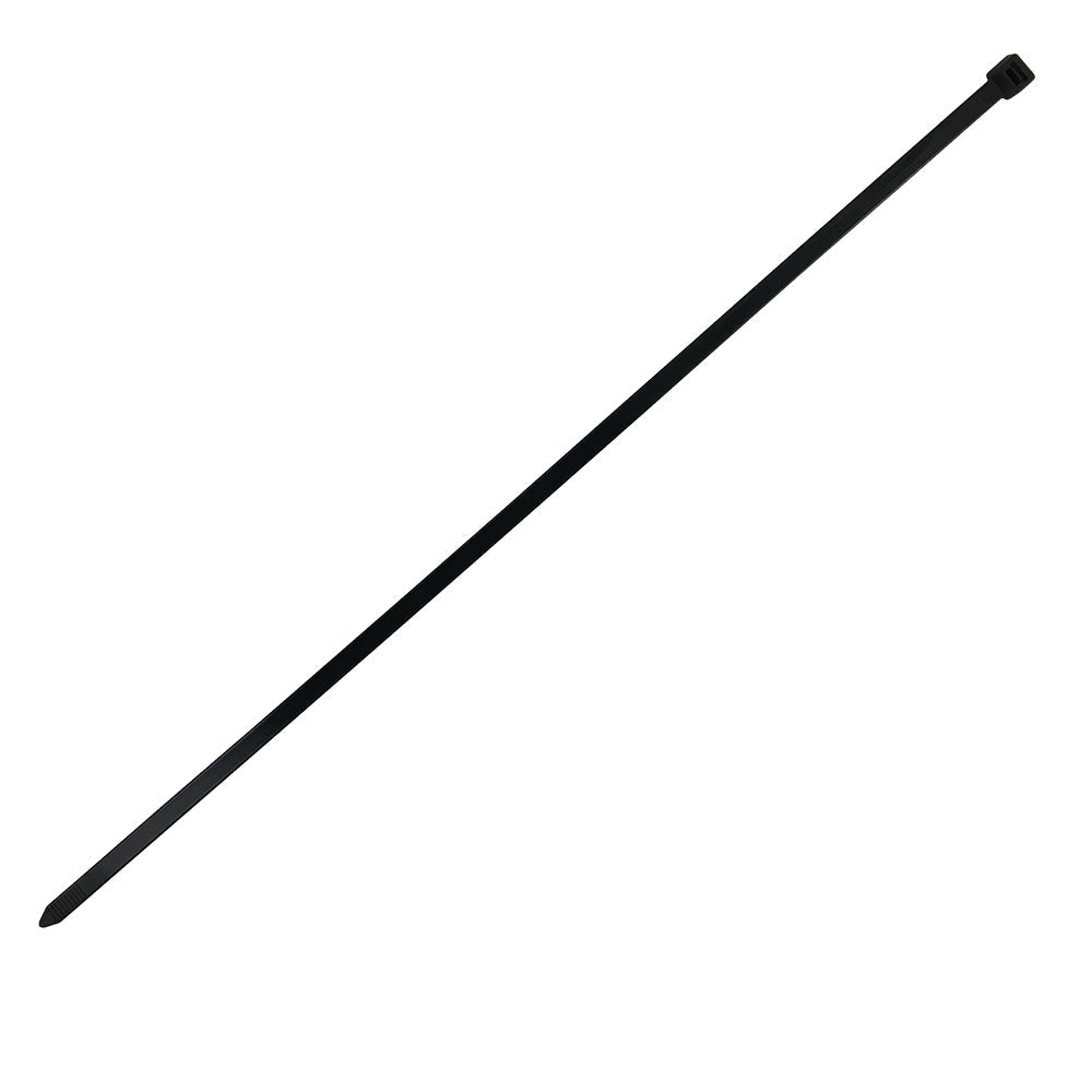 18 Inch Cable Tie (120lb) - UV & Weather Resistant Nylon 66 - Black - Image 3