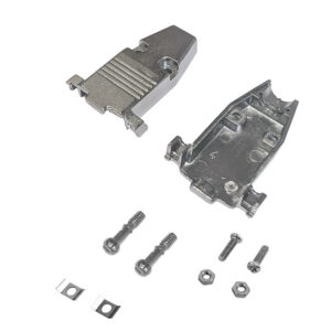 DB9 Metal Cover Kit with Thumbscrews and Grommets - Fits 9mm Cable