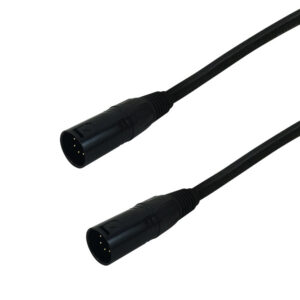 Premium Phantom Cables 5-Pin XLR DMX Male To Male Cable