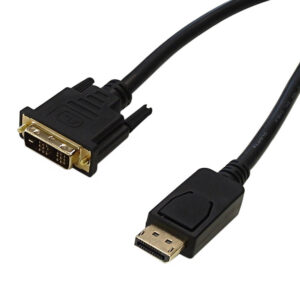 DisplayPort Male to DVI Male Cable - CL3/FT4 28AWG
