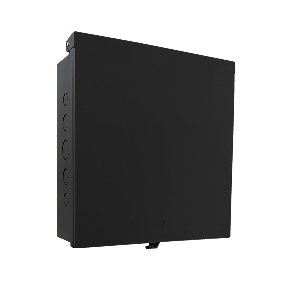 Enclosure Box 12" x 12" x 4", Indoor/Outdoor Non-Metallic, NEMA 3R Rated - Black