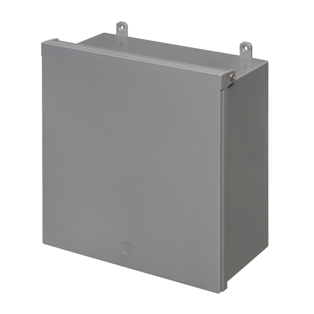 Enclosure Box 12" x 12" x 6", Indoor/Outdoor Non-Metallic, NEMA 3R Rated with Backplate - Grey - Image 2