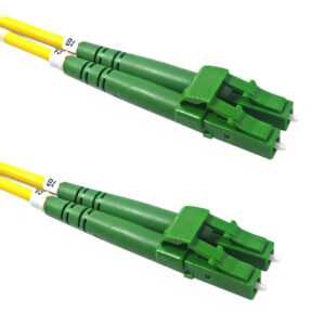 OS2 Singlemode Duplex LC/APC to LC/APC 9 Micron - Fiber Optic Patch Cable -  LSZH/OFNR