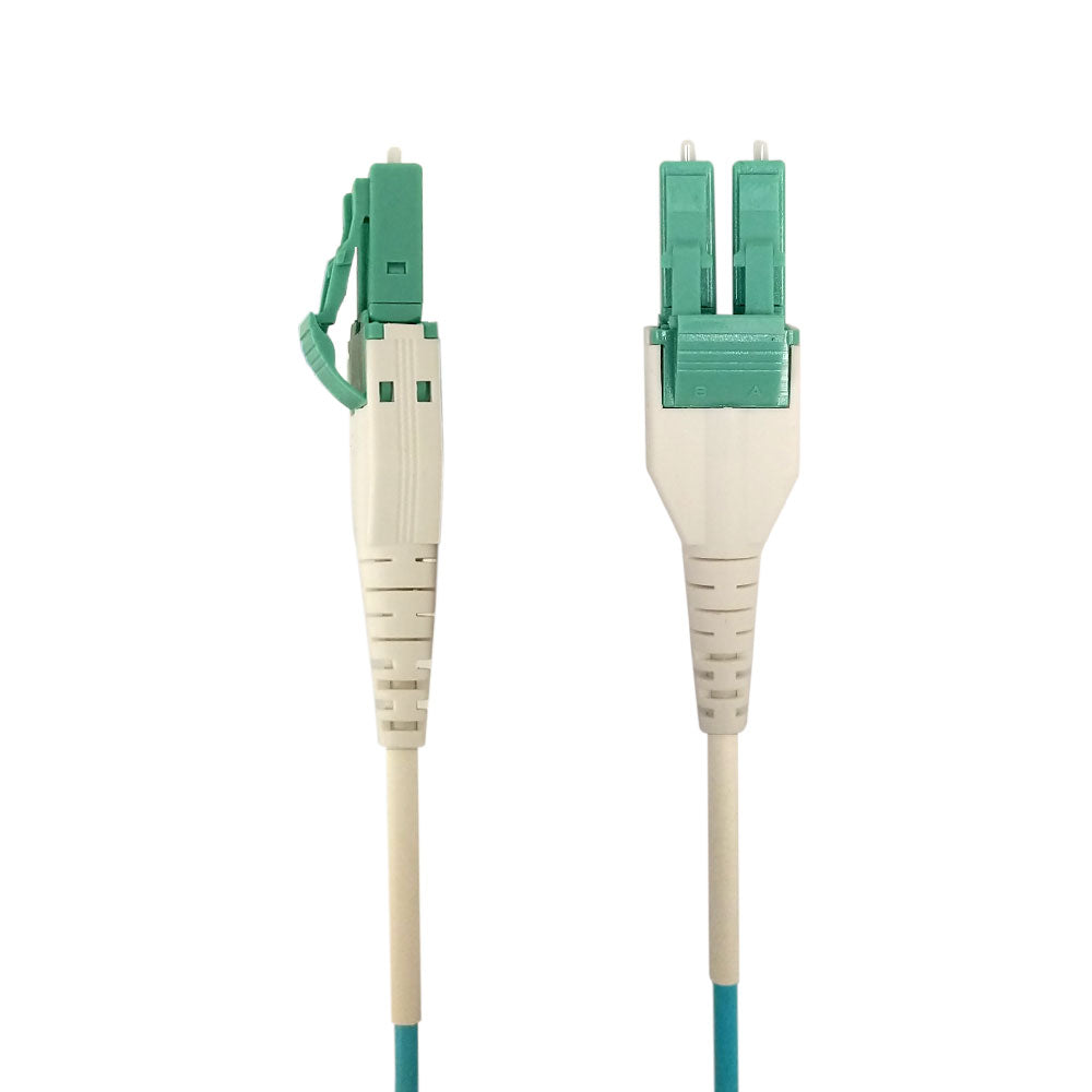OM4 Multimode Duplex LC/LC Uniboot 50 Micron - Fiber Optic Patch Cable - 2mm Jacket - OFNP Plenum - Image 2