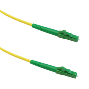 OS2 Singlemode Simplex LC/APC to LC/APC 9 Micron - Fiber Optic Patch Cable - 3mm Jacket - LSZH/OFNR