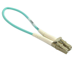 Loopback Tester - Multimode LC/LC 50 Micron OM3 - Aqua
