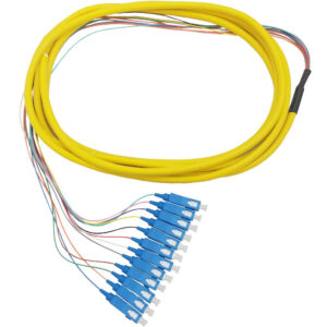 3m SC/UPC OS2 Singlemode Simplex 9 micron - 900um Jacketed Pigtail - 19inch Fan-Out - OFNR
