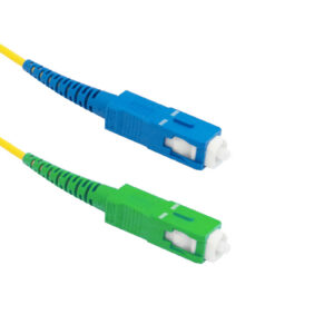 OS2 Singlemode Simplex SC/UPC to SC/APC 9 Micron - Fiber Optic Patch Cable - 2mm Jacket - LSZH/OFNR