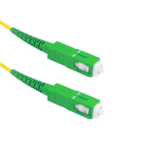 OS2 Singlemode Simplex SC/APC to SC/APC 9 Micron - Fiber Optic Patch Cable - 2mm Jacket - LSZH/OFNR