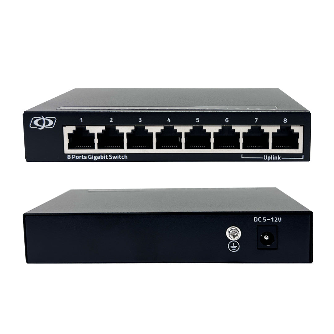 8-Port 10/100/1000Mbps Gigabit Ethernet Network Switch - Desktop/Wall Mount - Unmanaged - 16Gbps Total Bandwidth - Image 2