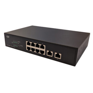 8-Port Gigabit PoE+ Unmanaged 1U Switch + 2-Port RJ45 120W