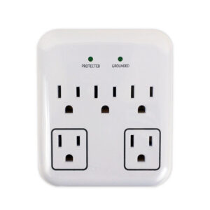 5 Outlet Power Tap - 900J Surge Protection - White