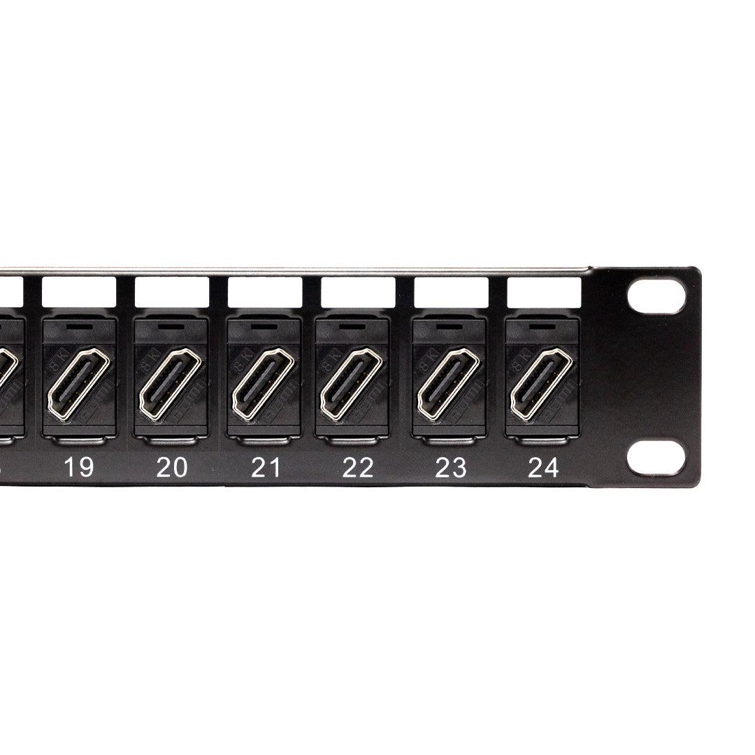 24-Port HDMI patch panel, 19 inch rackmount 1U - Image 2