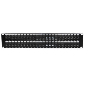 48-Port CAT6A Patch Panel, 19" Rackmount 2U - 110 Punch-Down