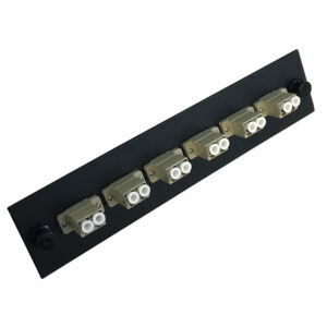 Loaded Adapter Panel with 6x Duplex LC/PC Multimode (Non-LGX) - Black