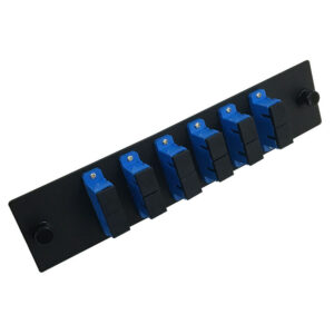 Loaded Adapter Panel with 6 x Duplex SC/UPC Singlemode (Non-LGX) - Black