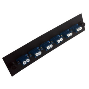 Loaded Adapter Panel with 6x Duplex LC/UPC Singlemode (Non-LGX) - Black