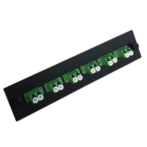 Loaded Adapter Panel with 6x Duplex LC/APC Singlemode (Non-LGX) - Black