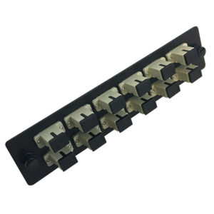 Loaded Adapter Panel with 12x Simplex SC/PC Multimode (Non-LGX) - Black