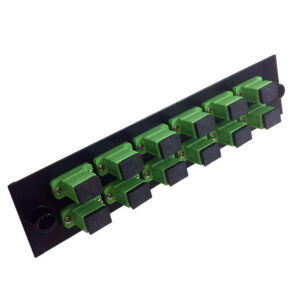 Loaded Adapter Panel with 12x Simplex SC/APC Singlemode (Non-LGX)- Black