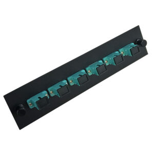 Loaded Adapter Panel with 6x Simplex SC/PC Multimode 10G (Non-LGX) - Black