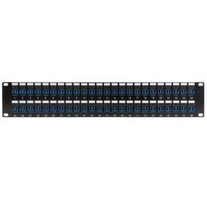48 Port LC/LC Singlemode 9u Duplex Patch Panel - 19" Rackmount 2U