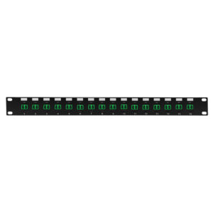 16 Port LC/LC APC Singlemode 9u Duplex Patch Panel - 19" Rackmount 1U