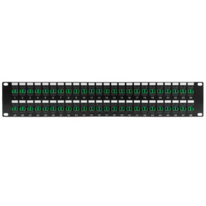 48 Port LC/LC APC Singlemode 9u Duplex Patch Panel - 19" Rackmount 2U
