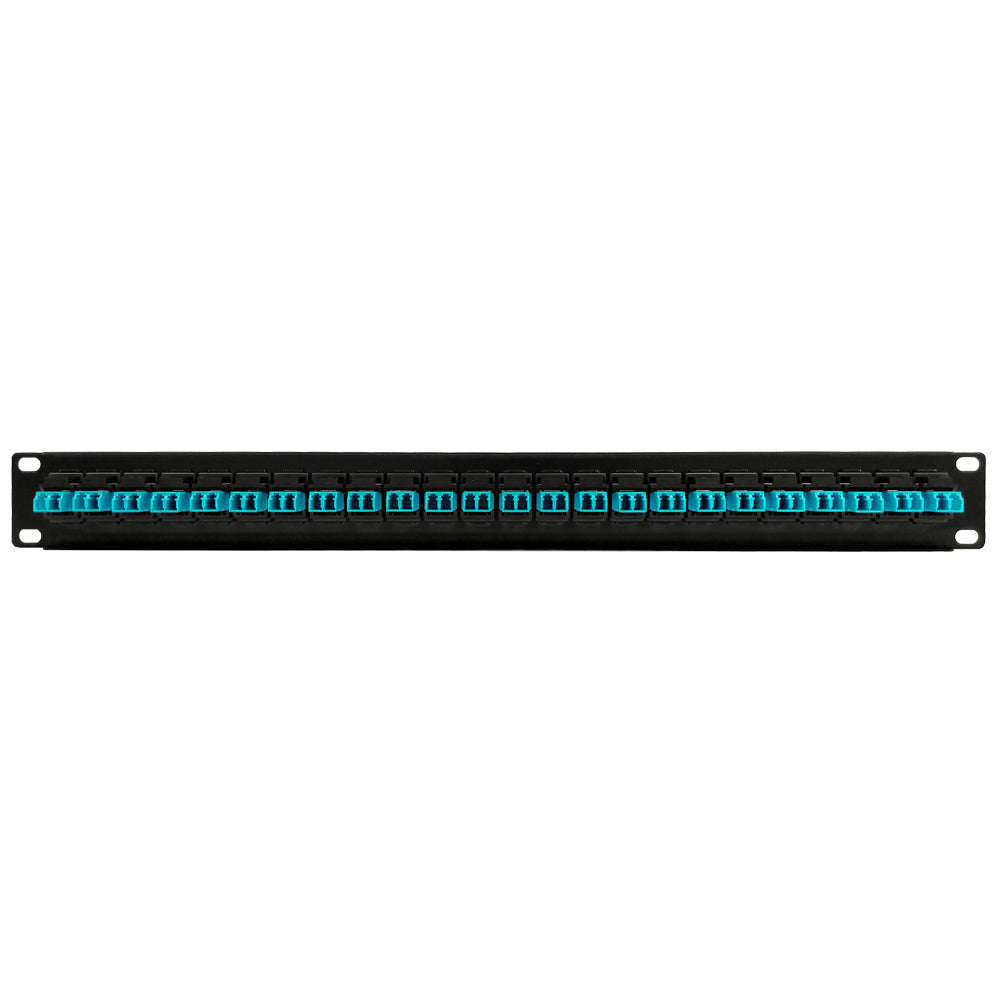 24 Port LC/LC Multimode 50u OM3/4 Duplex Patch Panel - 19" Rackmount 1U - Image 2