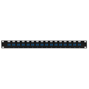 16 Port SC/SC Singlemode 9u Simplex Patch Panel - 19" Rackmount 1U